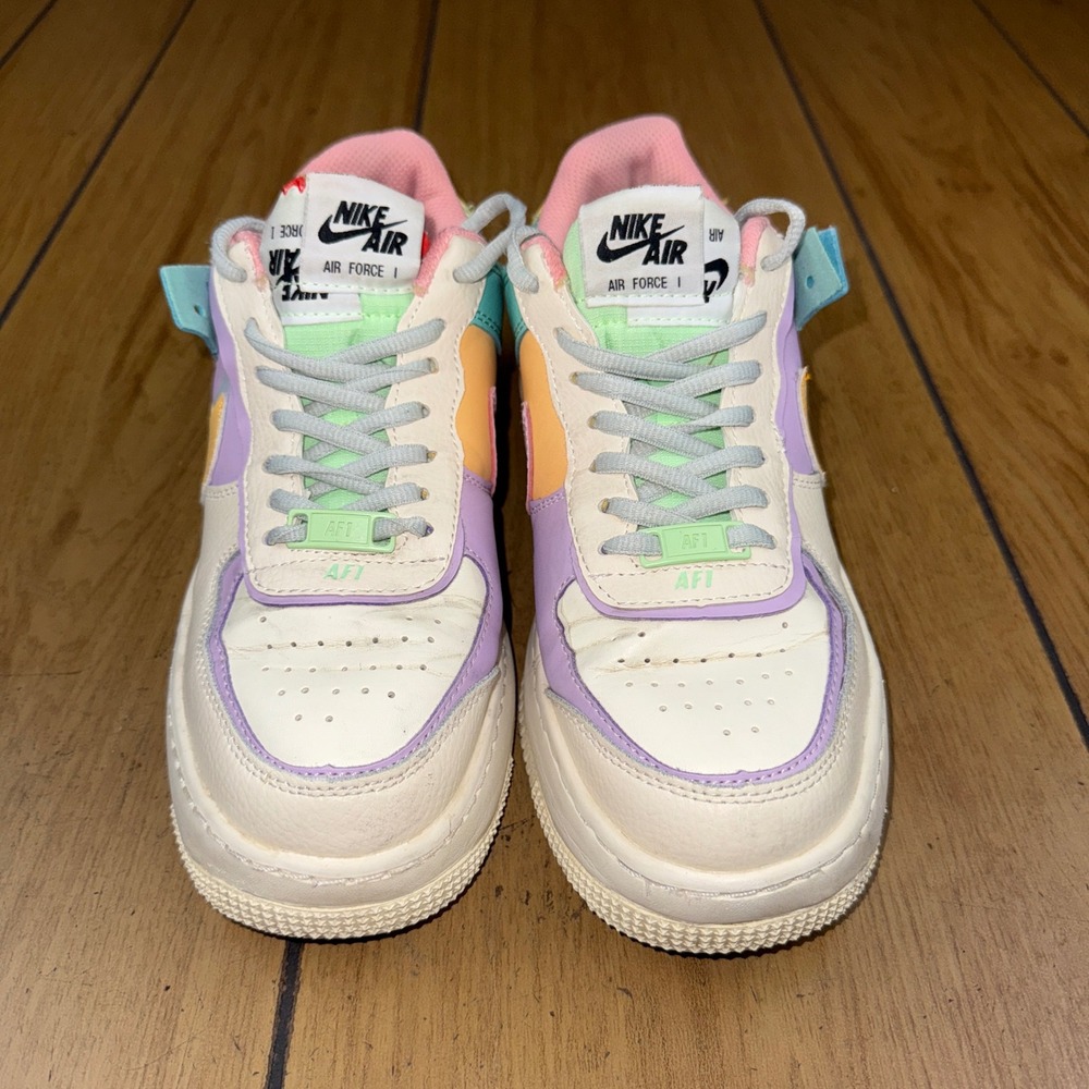 Nike Air Force 1 Shadow Pastel Multi Color Athletic Shoes Sneakers Women's - Picture 3 of 15